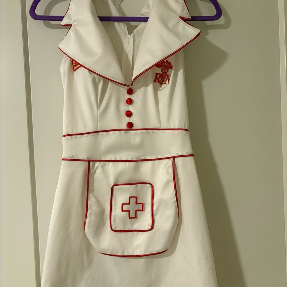 Trashy lingerie size medium White and Red Nurse Costume Dress